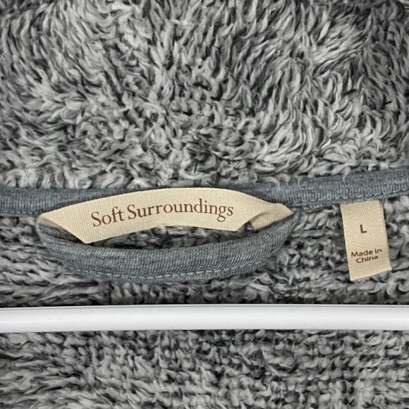 Soft Surroundings Most Wonderful Cardigan Sweater Womens Size Small Grey - Picture 4 of 8